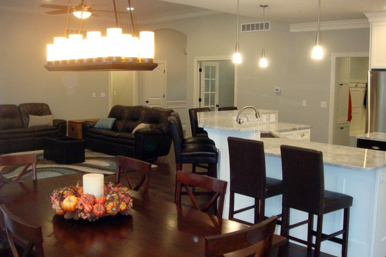 Interior - Family Room 1 for European House Plan #20-2128 - 3 bed, 2.5 bath