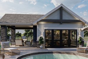 Beach Exterior - Front Elevation Plan #455-283