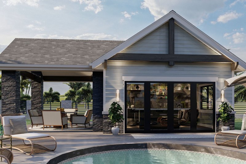 Beach Style House Plan - 0 Beds 1 Baths 306 Sq/Ft Plan #455-283