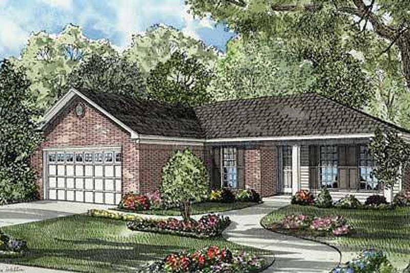 House Blueprint - Traditional Exterior - Front Elevation Plan #17-656