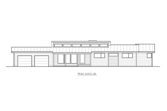 Exterior - Other Elevation for Modern House Plan #519-2 - 3 bed, 2 bath