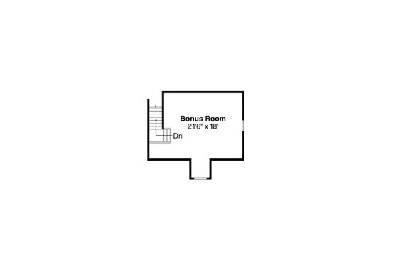 Floor Plan - Other Floor for Craftsman House Plan #124-628 - 3 bed, 2.5 bath