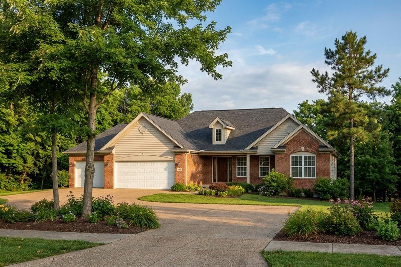 Country Style House Plan - 3 Beds 2.5 Baths 1635 Sq/Ft Plan #22-470 Exterior