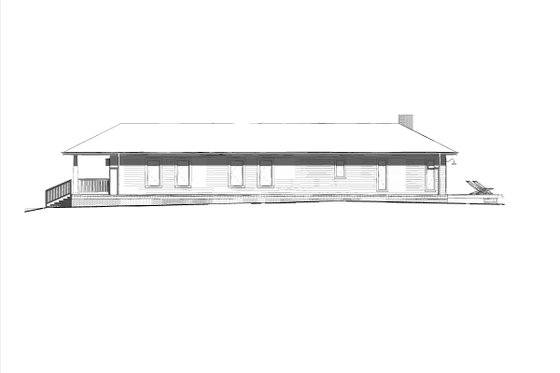 Exterior - Other Elevation for Bungalow House Plan #926-2 - 2 bed, 2 bath