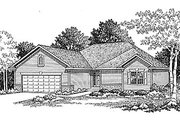Traditional Style House Plan - 2 Beds 2 Baths 1381 Sq/Ft Plan #70-122 
