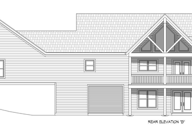 Home Plan - Exterior - Rear Elevation for Country House Plan #932-606 - 3 bed, 3 bath