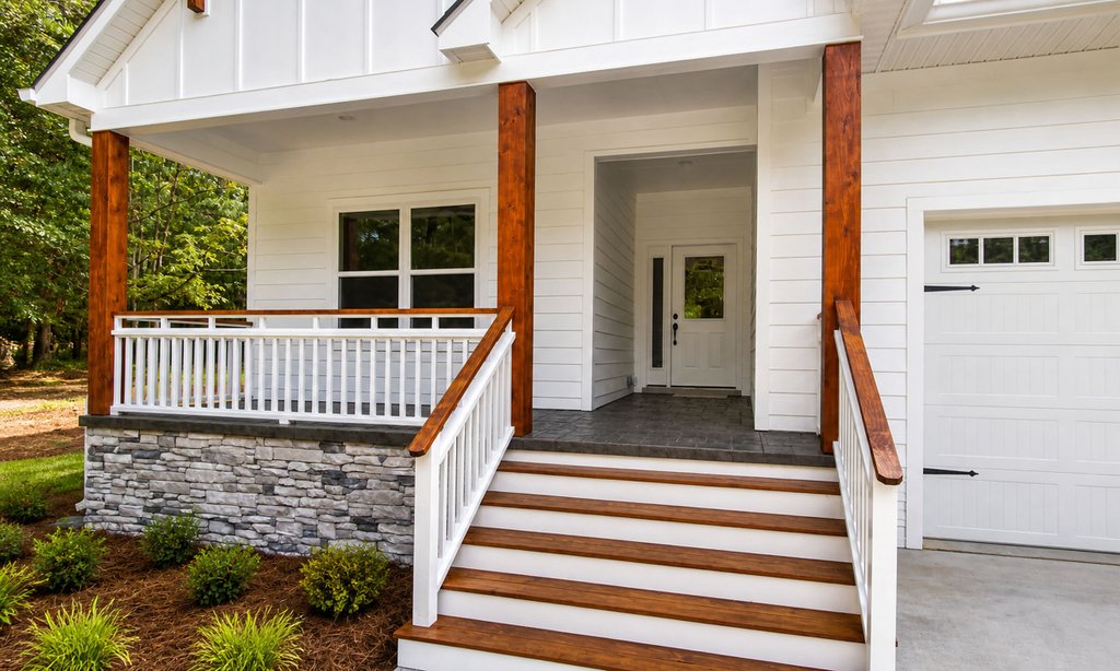 Exterior - Covered Porch for Craftsman House Plan #20-2269 - 3 bed, 2 bath
