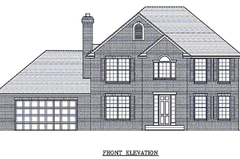 Dream House Plan - Exterior - Other Elevation for Colonial House Plan #87-205 - 3 bed, 2.5 bath