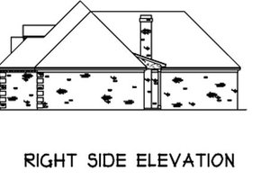 Exterior - Other Elevation 1 for European House Plan #16-120 - 3 bed, 2 bath