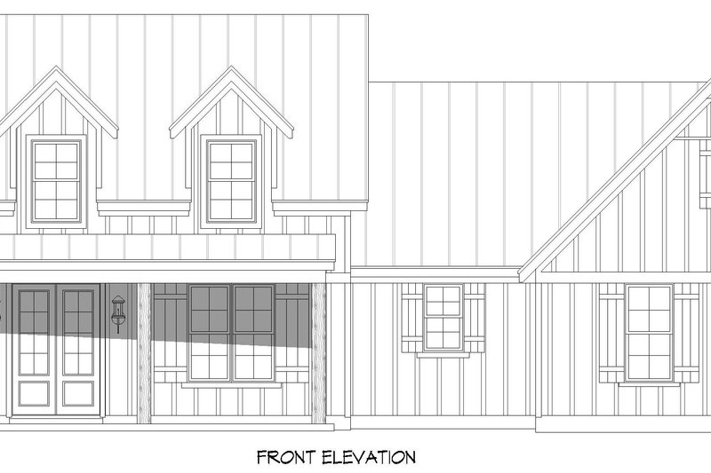 Home Plan - Exterior - Front Elevation 3 for Farmhouse House Plan #932-1246 - 3 bed, 3 bath