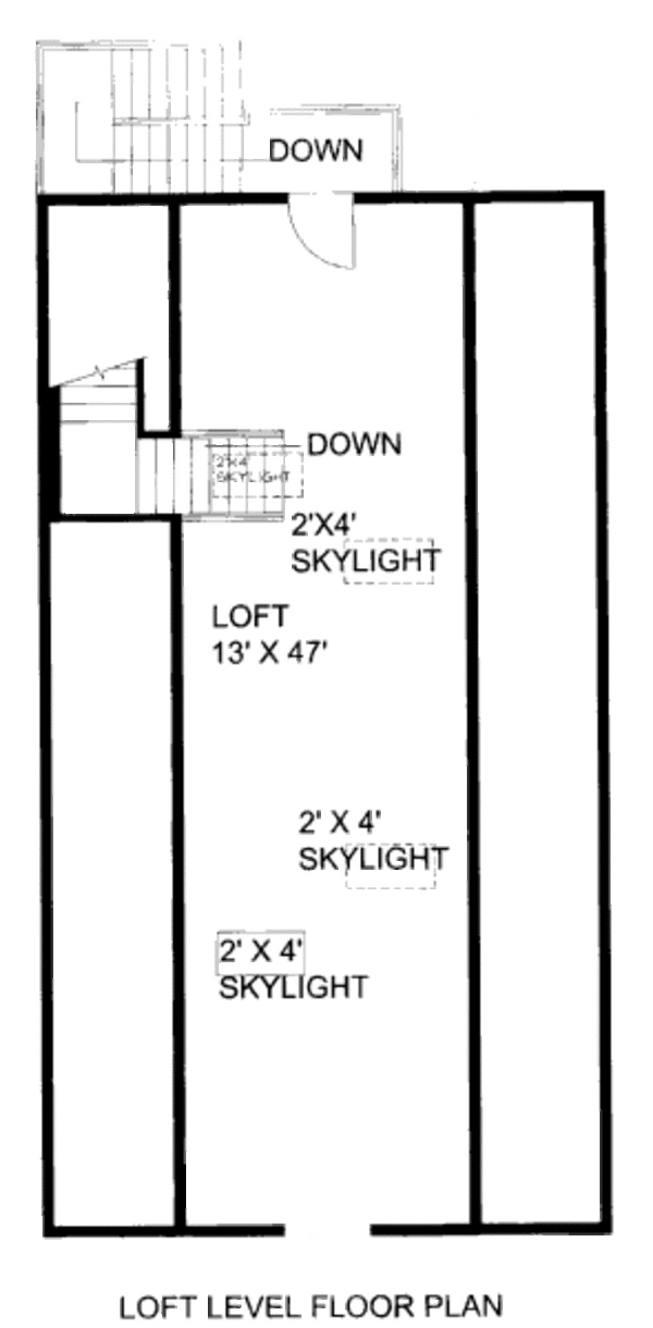 Bungalow Floor Plan - Upper Floor Plan #117-660