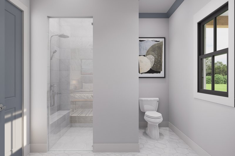 House Blueprint - Interior - Master Bathroom 1 for Barndominium House Plan #1074-116 - 3 bed, 2 bath