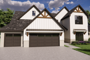 Farmhouse Style House Plan - 4 Beds 3.5 Baths 2400 Sq/Ft Plan #1119-2 Exterior 