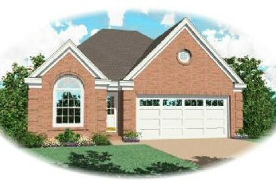 Exterior - Front Elevation for European House Plan #81-191 - 3 bed, 2 bath