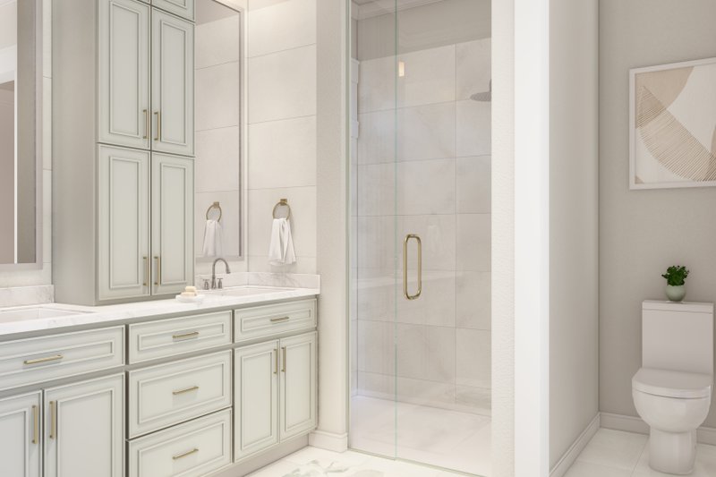 Architectural House Design - Interior - Master Bathroom for Farmhouse House Plan #430-256 - 2 bed, 2 bath
