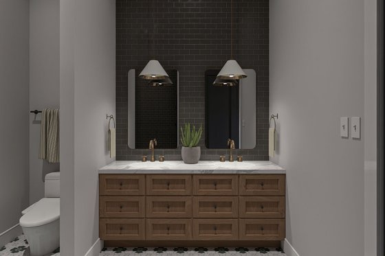 Interior - Master Bathroom for Barndominium House Plan #455-254 - 2 bed, 2 bath