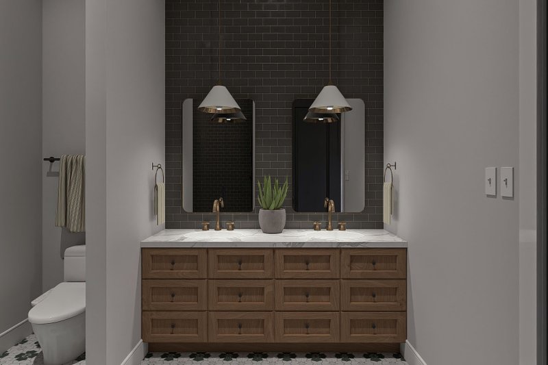 Home Plan - Interior - Master Bathroom for Barndominium House Plan #455-254 - 2 bed, 2 bath