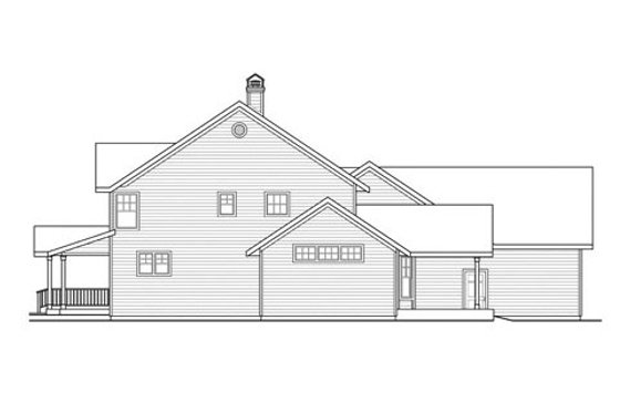 Exterior - Other Elevation 1 for Traditional House Plan #124-837 - 4 bed, 4 bath