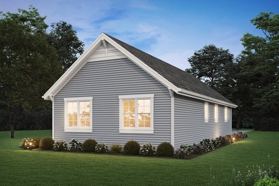Exterior - Rear Elevation for Traditional House Plan #48-1132 - 1 bed, 1 bath