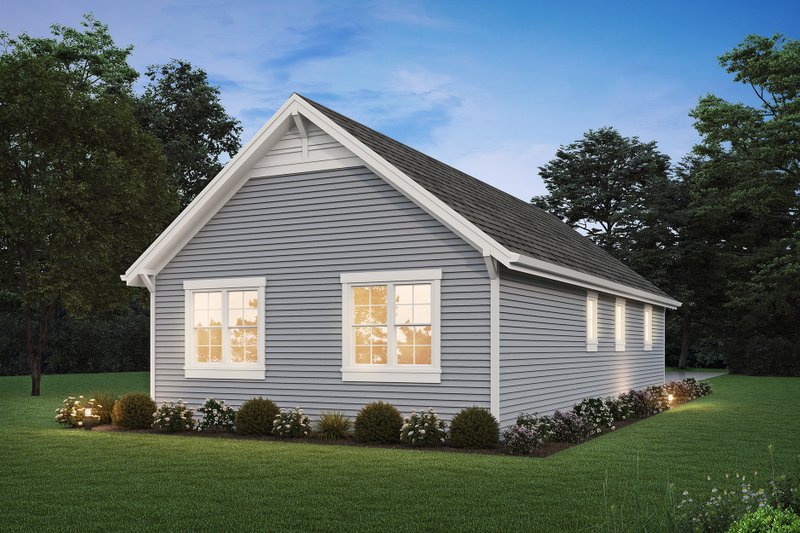 Home Plan - Exterior - Rear Elevation for Traditional House Plan #48-1132 - 1 bed, 1 bath