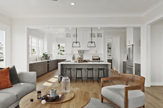 Interior - Kitchen 1 for Tudor House Plan #461-89 - 5 bed, 3 bath