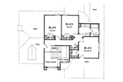 European Style House Plan - 4 Beds 2.5 Baths 2008 Sq/Ft Plan #41-146 