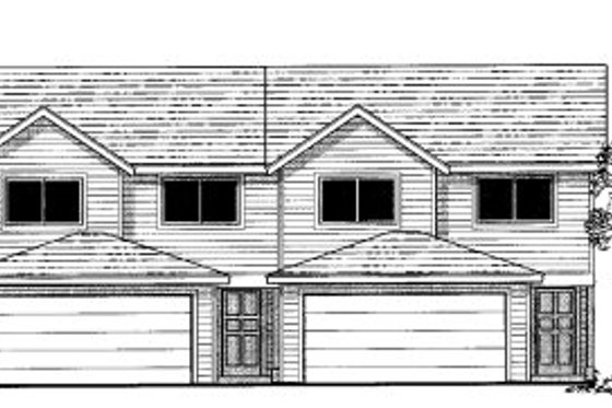 Exterior - Front Elevation for Traditional House Plan #303-384 - 3 bed, 2.5 bath