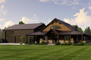 Country Exterior - Front Elevation Plan #1064-242