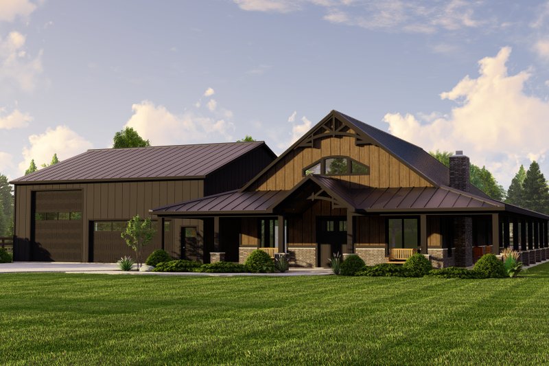 Dream House Plan - Country Exterior - Front Elevation Plan #1064-242