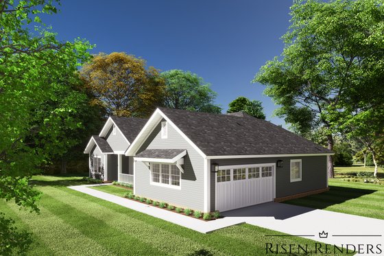 Exterior - Other Elevation for Country House Plan #513-8 - 3 bed, 2 bath