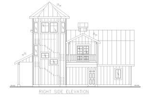Exterior - Other Elevation 1 for Barndominium House Plan #117-1073 - 1 bed, 2 bath
