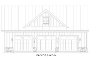 Exterior - Front Elevation 3 for Traditional House Plan #932-617, 0 bath