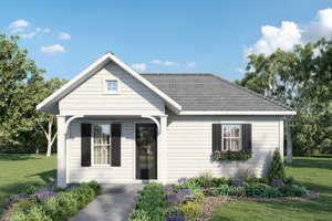 Exterior - Front Elevation 3 for Traditional House Plan #44-230 - 3 bed, 2 bath