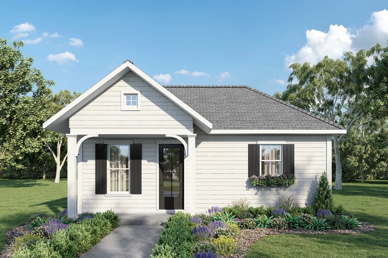 Dream House Plan - Exterior - Front Elevation 3 for Traditional House Plan #44-230 - 3 bed, 2 bath