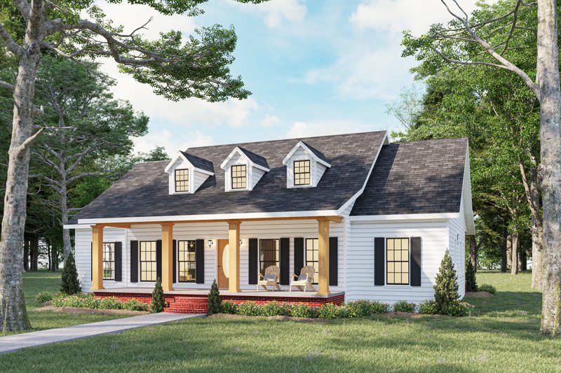 Dream House Plan - Southern Exterior - Front Elevation Plan #44-189