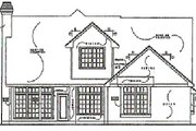 Traditional Style House Plan - 3 Beds 2.5 Baths 2000 Sq/Ft Plan #40-133 