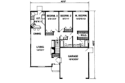 Ranch Style House Plan - 3 Beds 2 Baths 1266 Sq/Ft Plan #116-175 