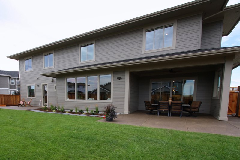 Dream House Plan - Exterior - Rear Elevation for Prairie House Plan #124-969 - 4 bed, 3 bath