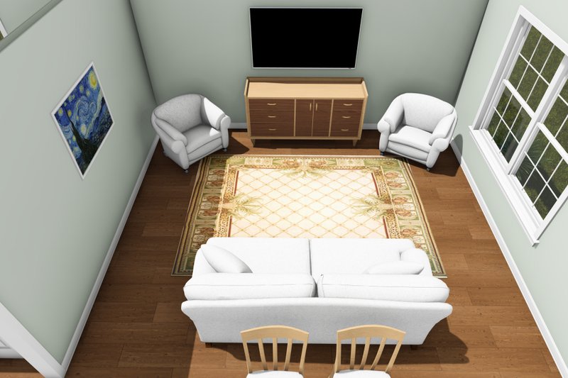 Architectural House Design - Interior - Family Room 3 for Modern House Plan #513-2469 - 3 bed, 2 bath