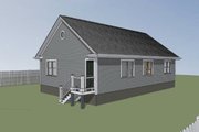 Bungalow Style House Plan - 3 Beds 2 Baths 1092 Sq/Ft Plan #79-116 