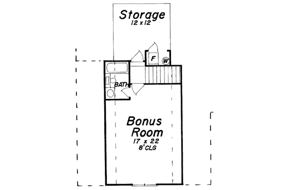 Floor Plan - Other Floor for European House Plan #52-165 - 4 bed, 3.5 bath