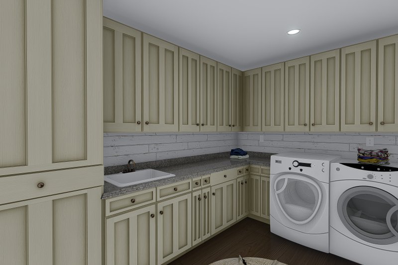 Architectural House Design - Interior - Laundry for Craftsman House Plan #1060-237 - 2 bed, 3 bath