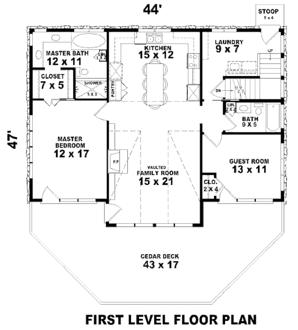 Country Floor Plan - Main Floor Plan #81-13786