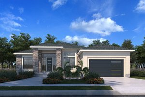 Contemporary Exterior - Front Elevation Plan #1073-37