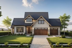 Craftsman Exterior - Front Elevation Plan #112-278