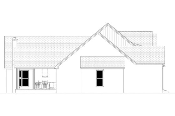 Exterior - Other Elevation for Farmhouse House Plan #430-406 - 5 bed, 3.5 bath