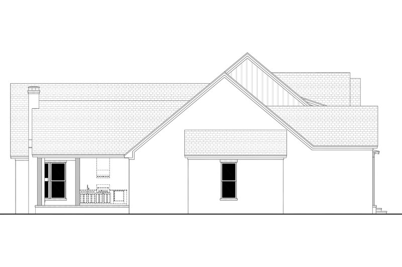 Dream House Plan - Farmhouse Exterior - Other Elevation Plan #430-406