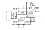 Mediterranean Style House Plan - 5 Beds 4 Baths 3529 Sq/Ft Plan #67-603 