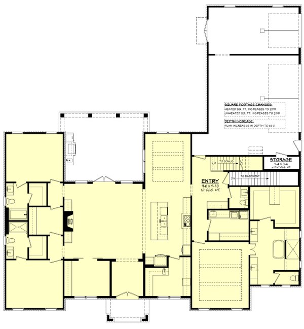 House Blueprint - Southern Floor Plan - Other Floor Plan #430-354