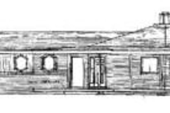 Exterior - Rear Elevation for Modern House Plan #60-111 - 3 bed, 2 bath